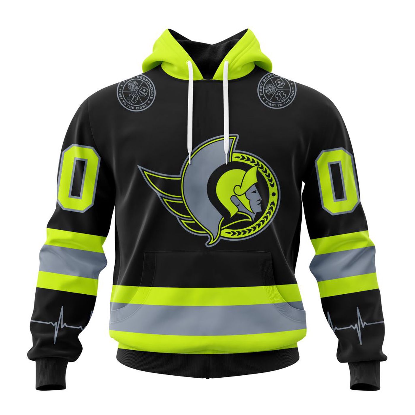 NHL Ottawa Senators | Specialized Unisex Kits With FireFighter Uniforms Color 3d Printed Hoodie 3d Printed Hoodie