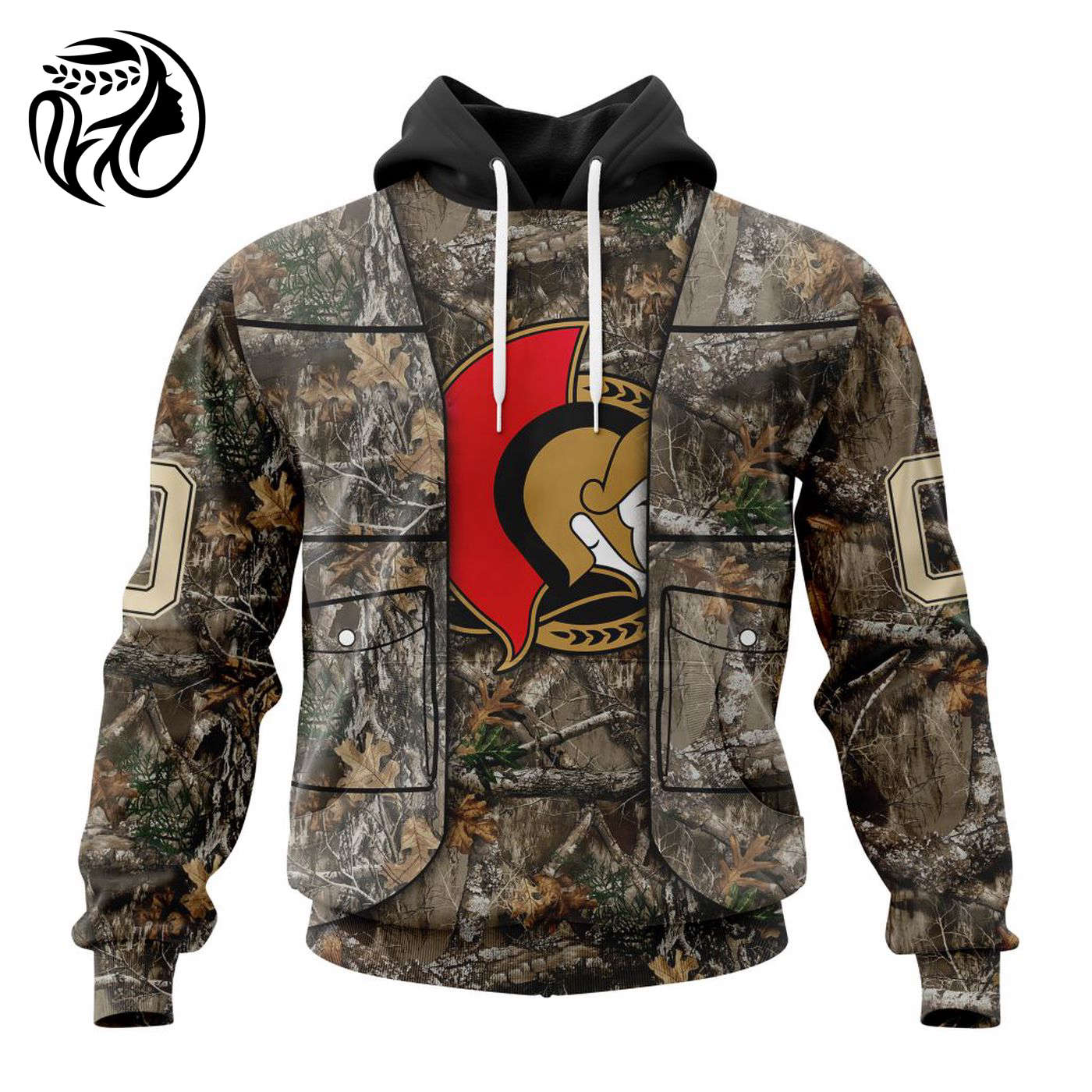 NHL Ottawa Senators | Specialized Unisex Vest Kits With Realtree Camo 3d Printed Hoodie 3d Printed Hoodie