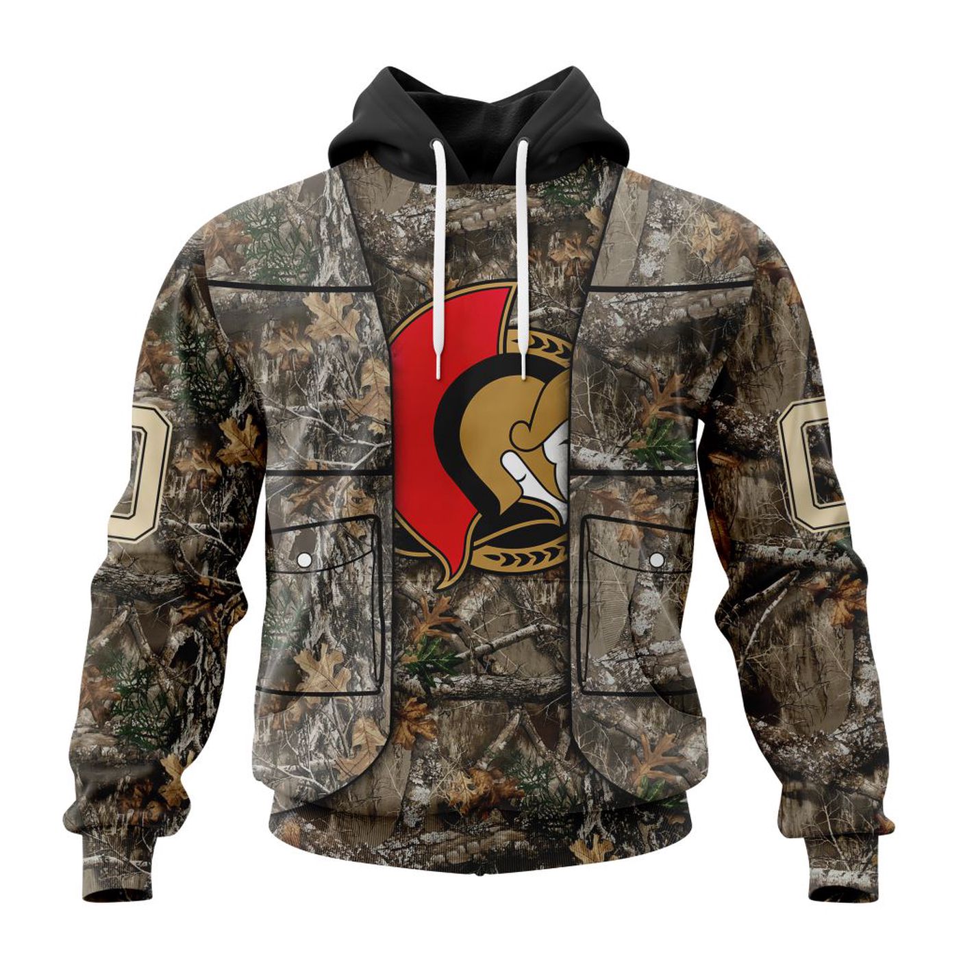 NHL Ottawa Senators | Specialized Unisex Vest Kits With Realtree Camo 3d Printed Hoodie 3d Printed Hoodie