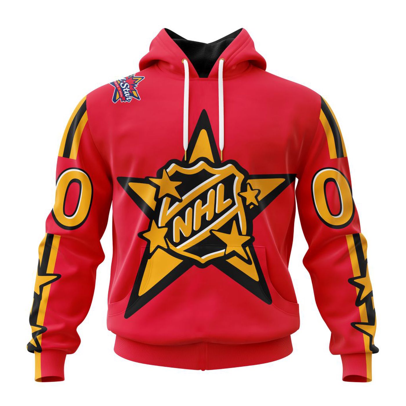 NHL Pacific Division Personalized 2024 NHL All-Star Game Red Kits 3d Printed Hoodie 3d Printed Hoodie