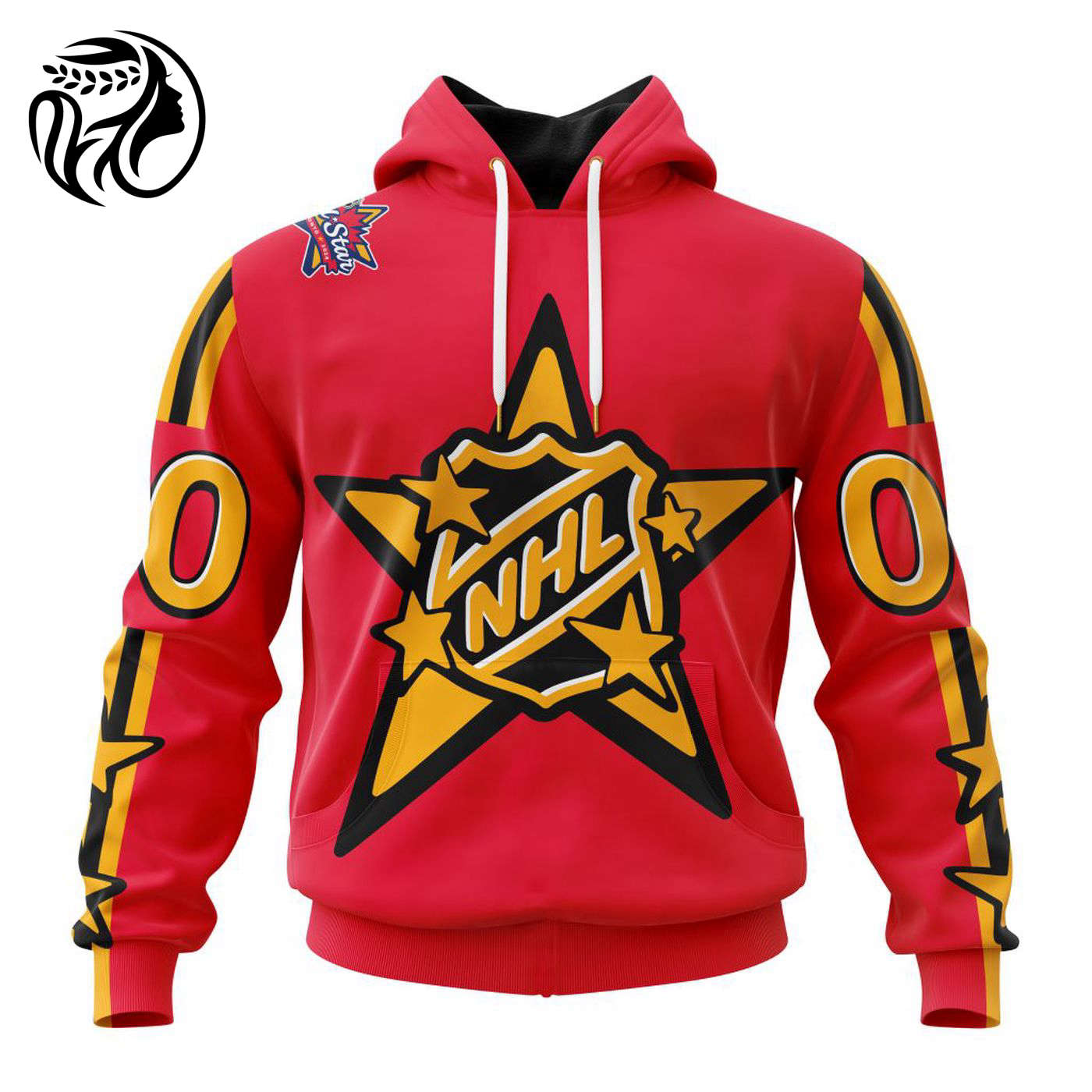 NHL Pacific Division Personalized 2024 NHL All-Star Game Red Kits 3d Printed Hoodie 3d Printed Hoodie