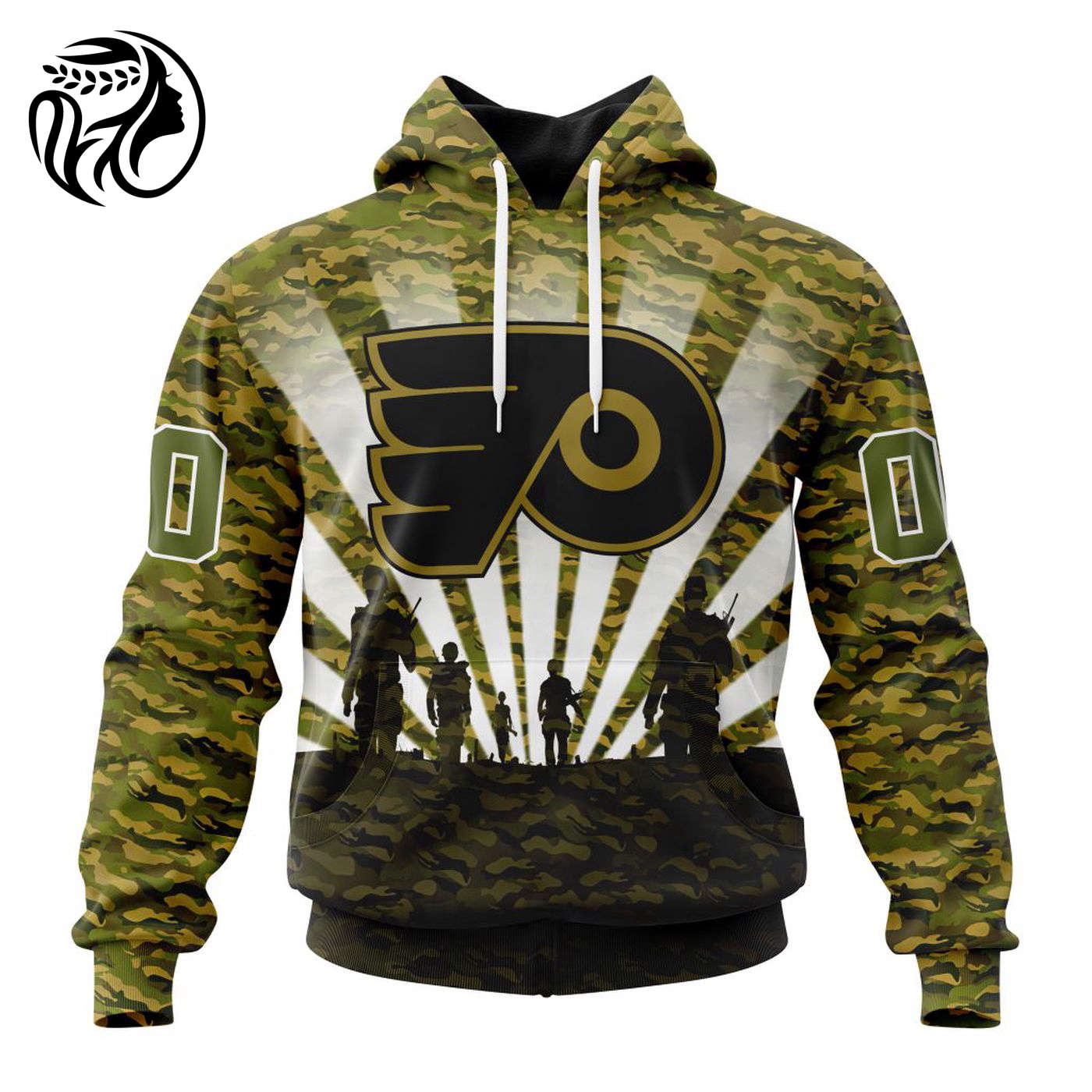 NHL Philadelphia Flyers Special Military Camo Kits For Veterans Day And Rememberance Day ST2201 3d Printed Hoodie 3d Printed Hoodie