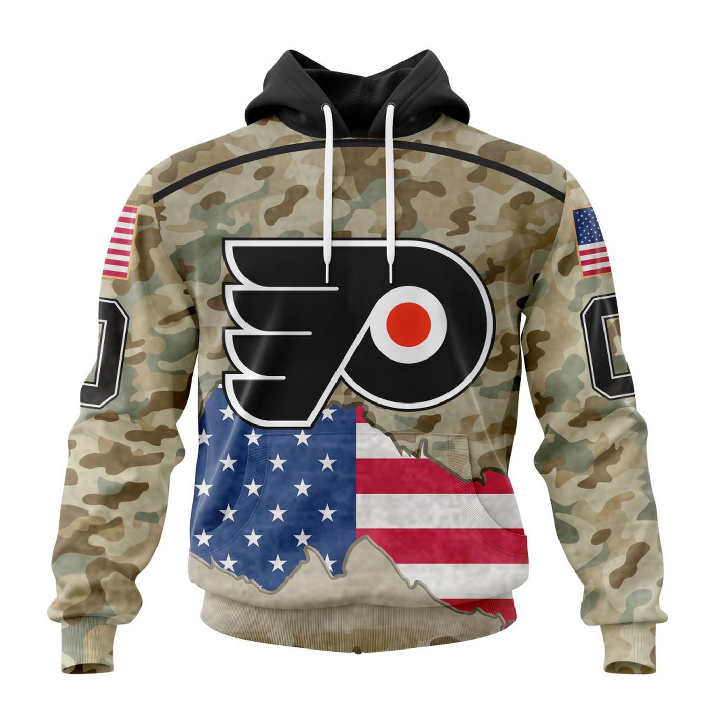 NHL Philadelphia Flyers | Specialized Kits For United State With Camo Color 3d Printed Hoodie 3d Printed Hoodie