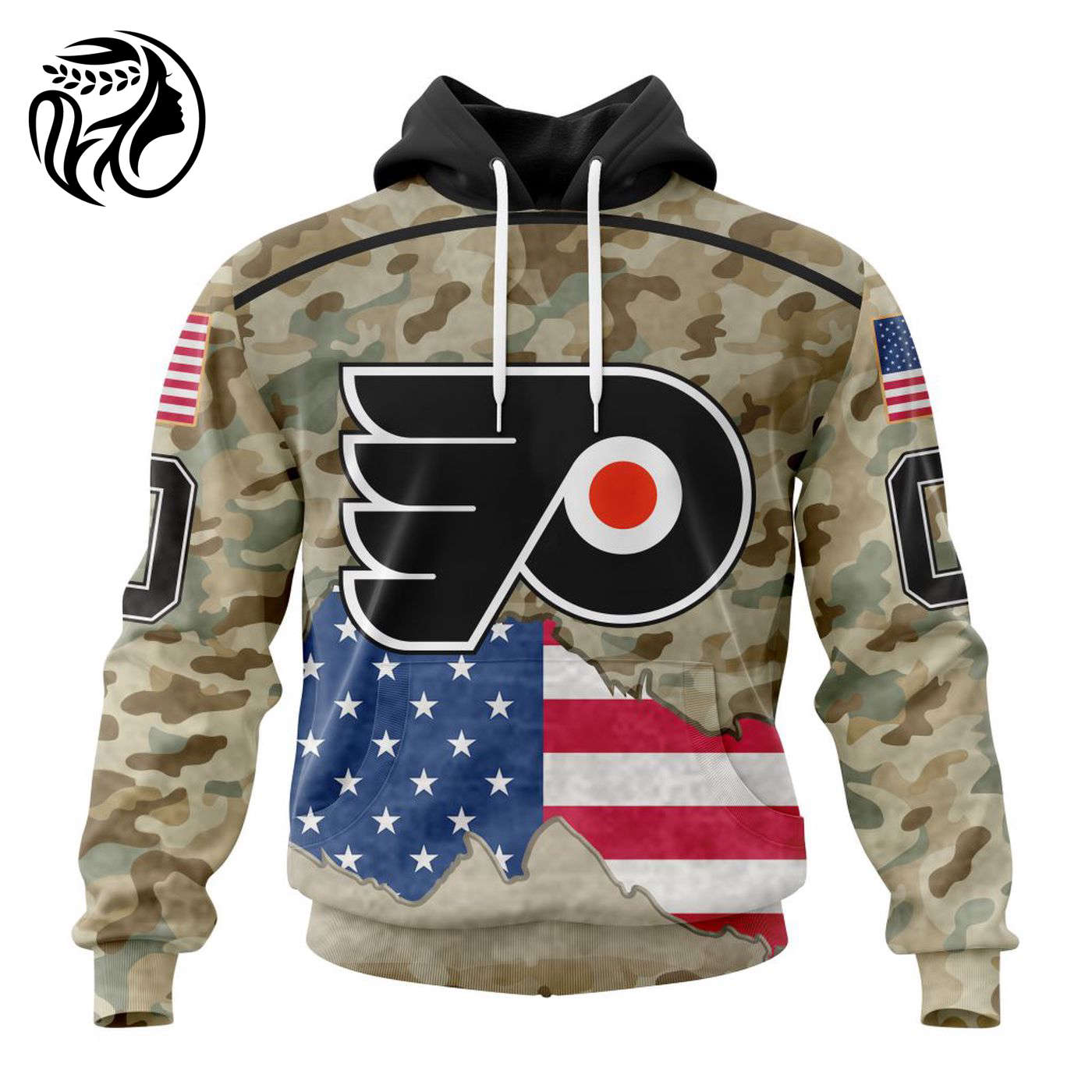NHL Philadelphia Flyers | Specialized Kits For United State With Camo Color 3d Printed Hoodie 3d Printed Hoodie