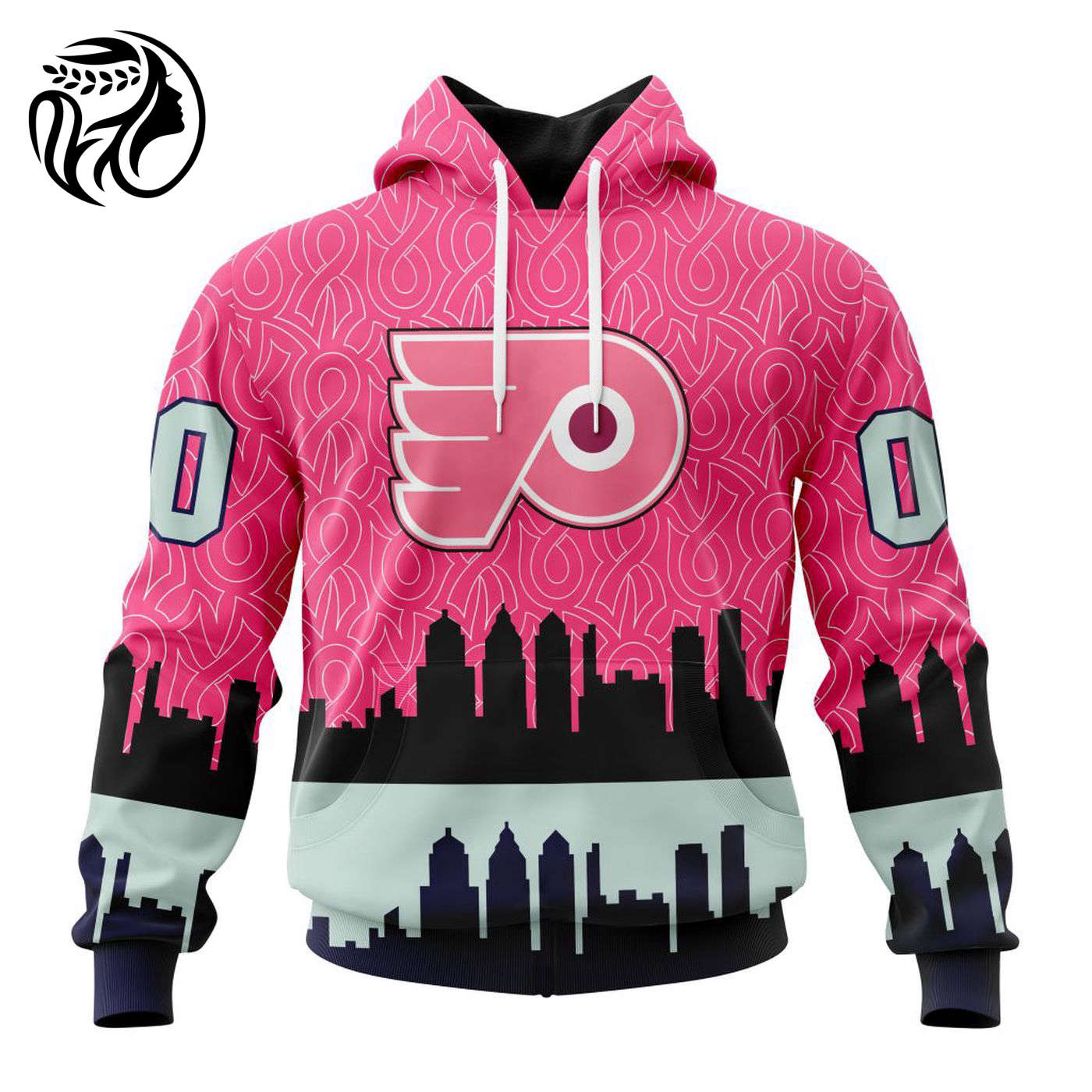 NHL Philadelphia Flyers | Specialized Unisex Kits Hockey Fights Against Cancer V0222 3d Printed Hoodie 3d Printed Hoodie