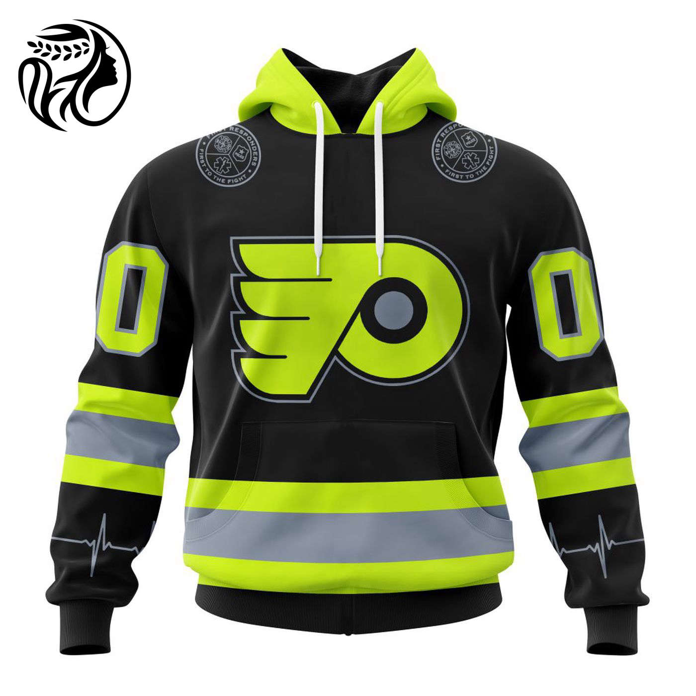 NHL Philadelphia Flyers | Specialized Unisex Kits With FireFighter Uniforms Color 3d Printed Hoodie 3d Printed Hoodie