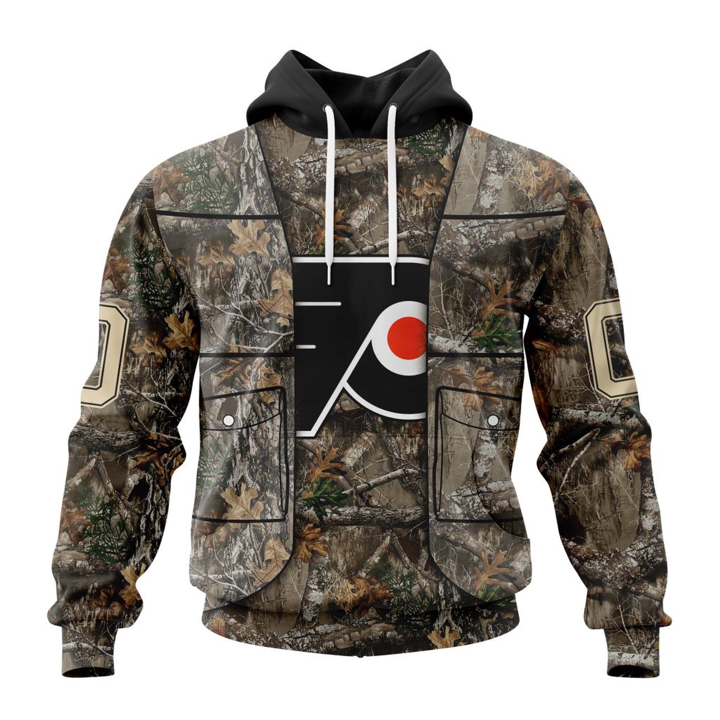 NHL Philadelphia Flyers | Specialized Unisex Vest Kits With Realtree Camo 3d Printed Hoodie 3d Printed Hoodie