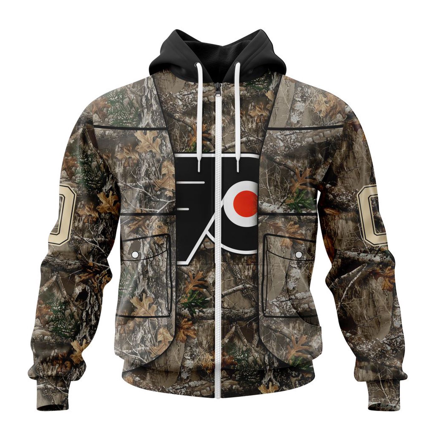 NHL Philadelphia Flyers | Specialized Unisex Vest Kits With Realtree Camo 3d Printed Hoodie 3d Printed Hoodie