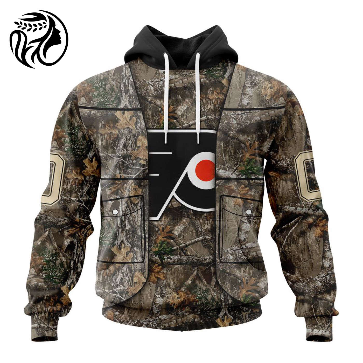 NHL Philadelphia Flyers | Specialized Unisex Vest Kits With Realtree Camo 3d Printed Hoodie 3d Printed Hoodie