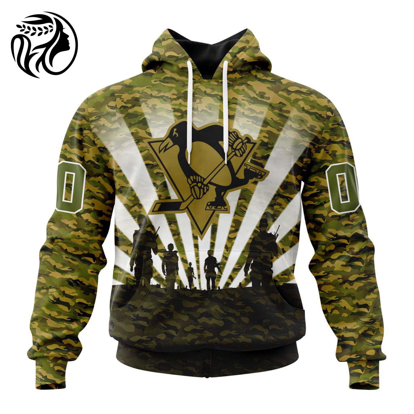 NHL Pittsburgh Penguins Special Military Camo Kits For Veterans Day And Rememberance Day ST2201 3d Printed Hoodie 3d Printed Hoodie