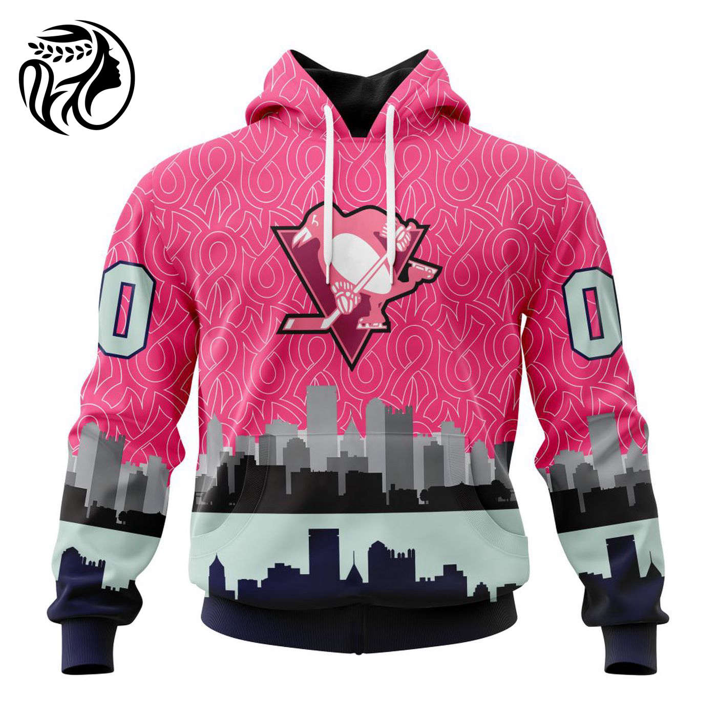 NHL Pittsburgh Penguins | Specialized Unisex Kits Hockey Fights Against Cancer V0222 3d Printed Hoodie 3d Printed Hoodie