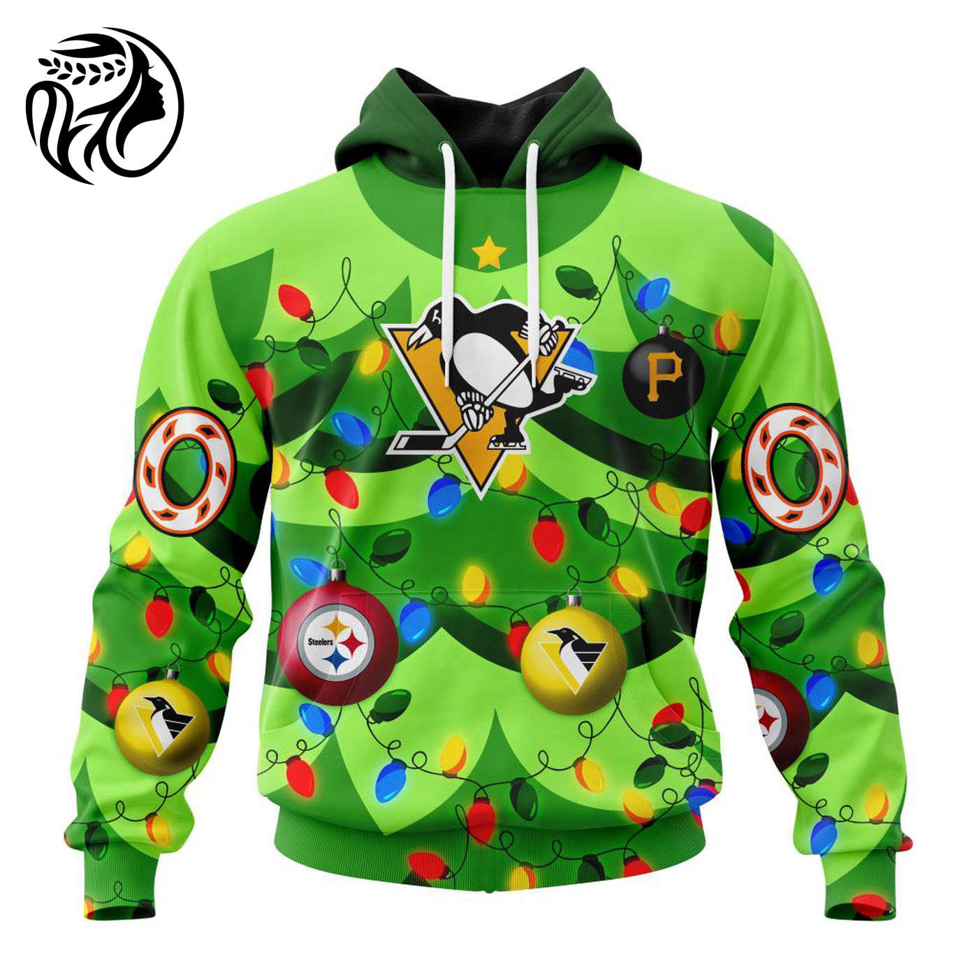 NHL Pittsburgh Penguins | Specialized Unisex Kits With Unisex Kits With Christmass Tree Color And City’s Sport Teams 3d Printed Hoodie 3d Printed Hoodie