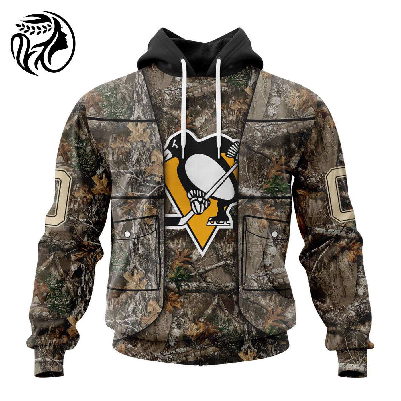 NHL Pittsburgh Penguins | Specialized Unisex Vest Kits With Realtree Camo 3d Printed Hoodie 3d Printed Hoodie