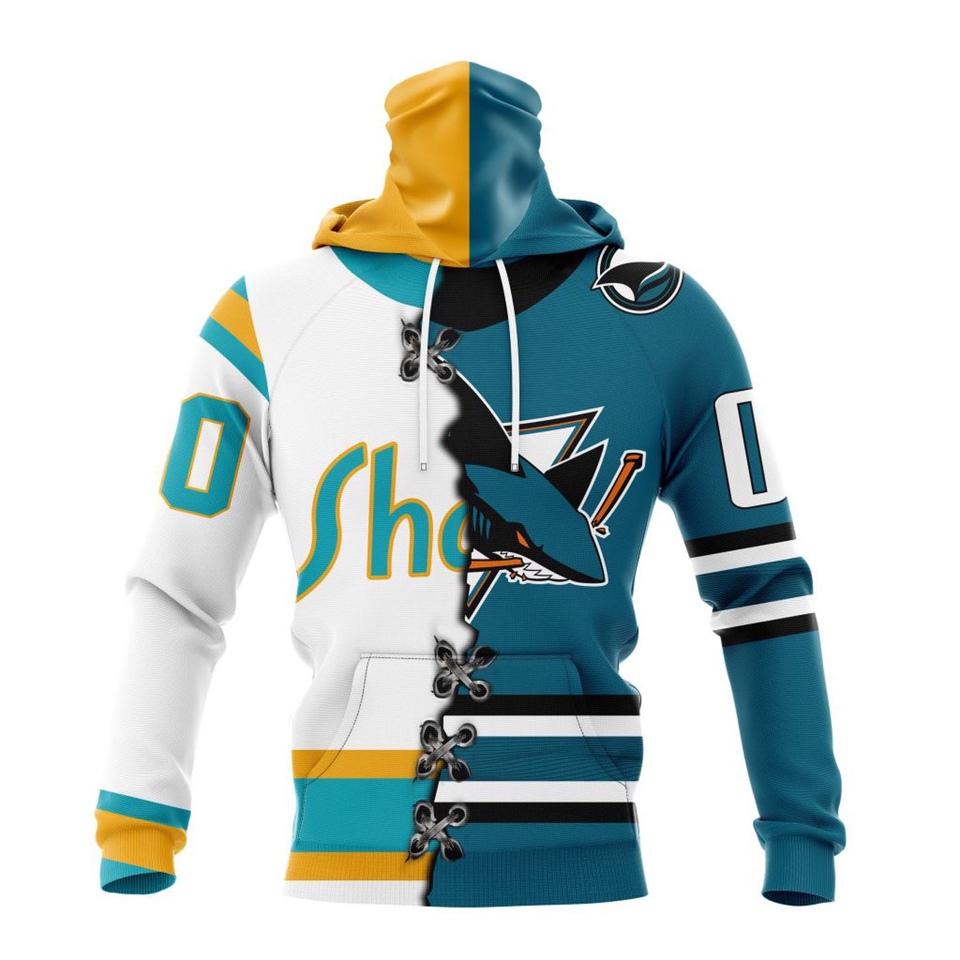 NHL San Jose Sharks Special Home Mix Reverse Retro Personalized Kits 3d Printed Hoodie 3d Printed Hoodie