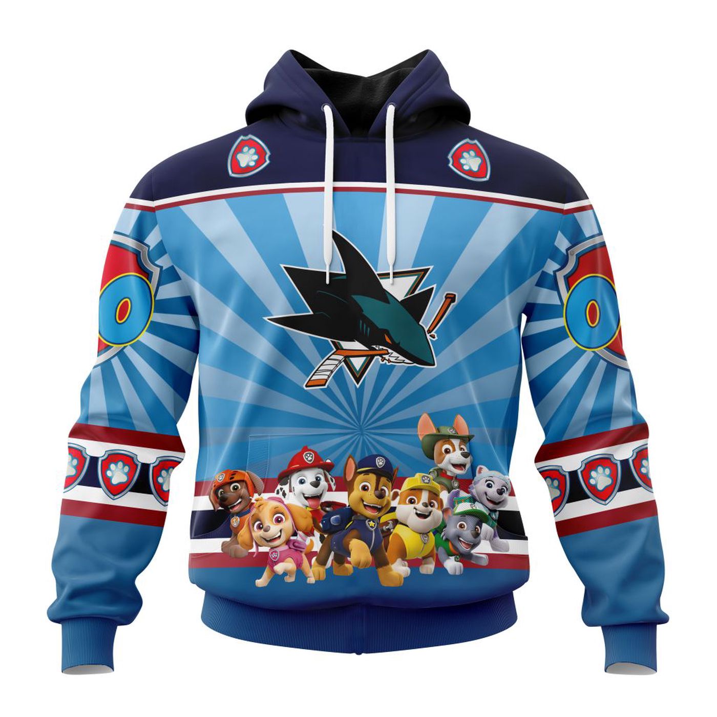 NHL San Jose Sharks Special Paw Patrol Kits ST2201 3d Printed Hoodie 3d Printed Hoodie