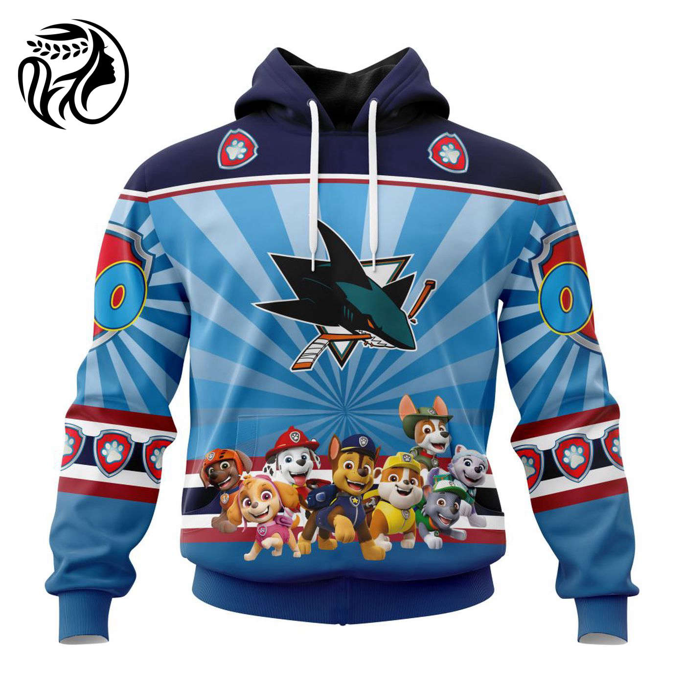 NHL San Jose Sharks Special Paw Patrol Kits ST2201 3d Printed Hoodie 3d Printed Hoodie