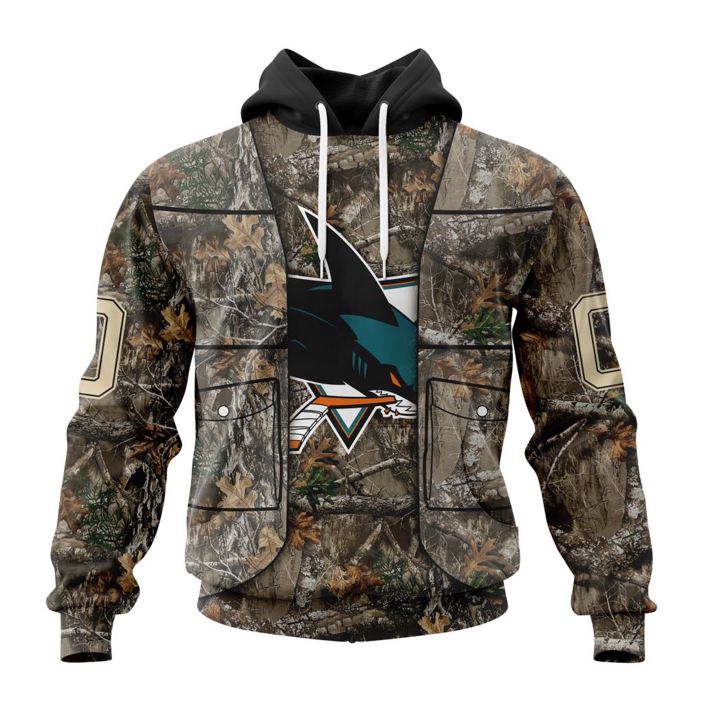 NHL San Jose Sharks | Specialized Unisex Vest Kits With Realtree Camo 3d Printed Hoodie 3d Printed Hoodie