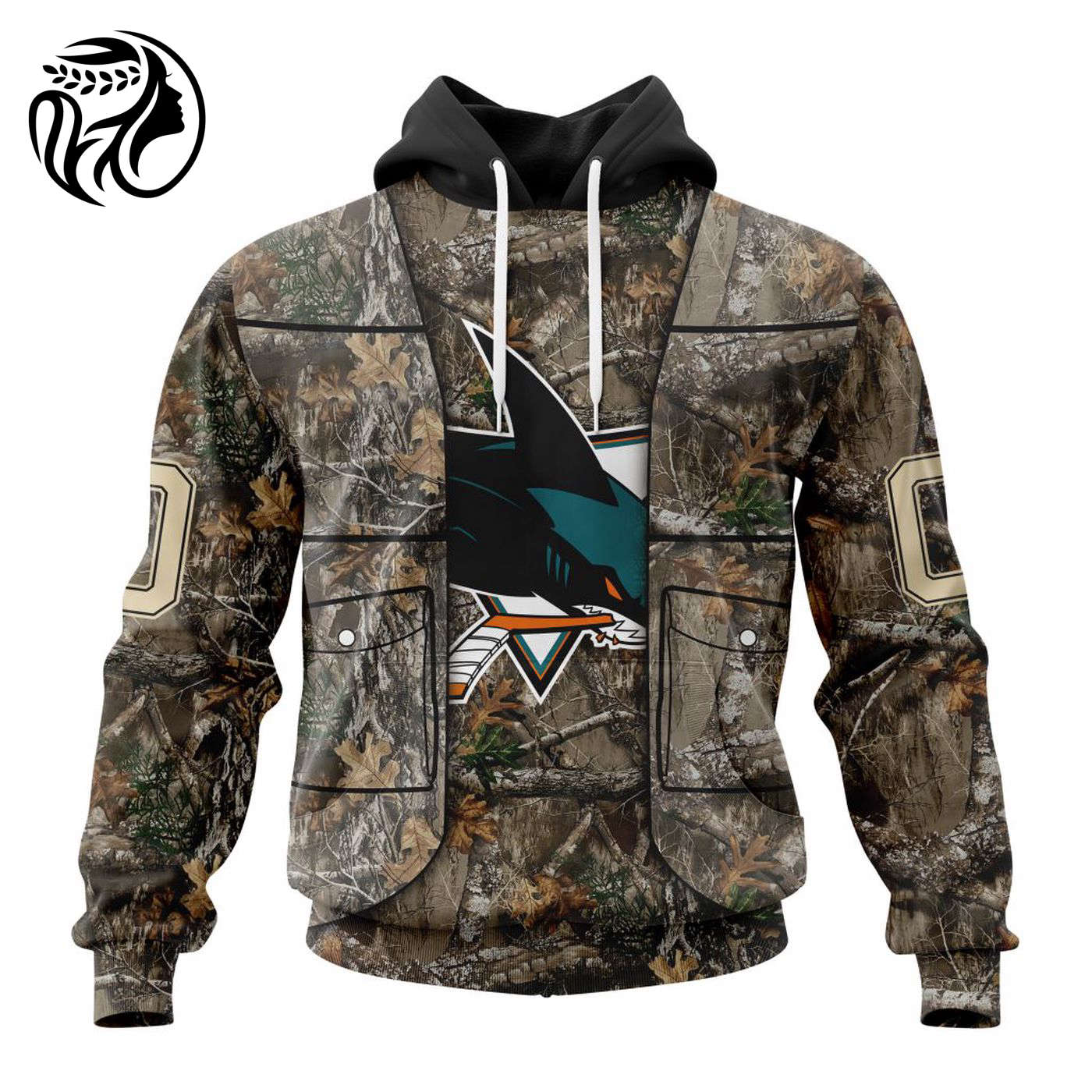 NHL San Jose Sharks | Specialized Unisex Vest Kits With Realtree Camo 3d Printed Hoodie 3d Printed Hoodie