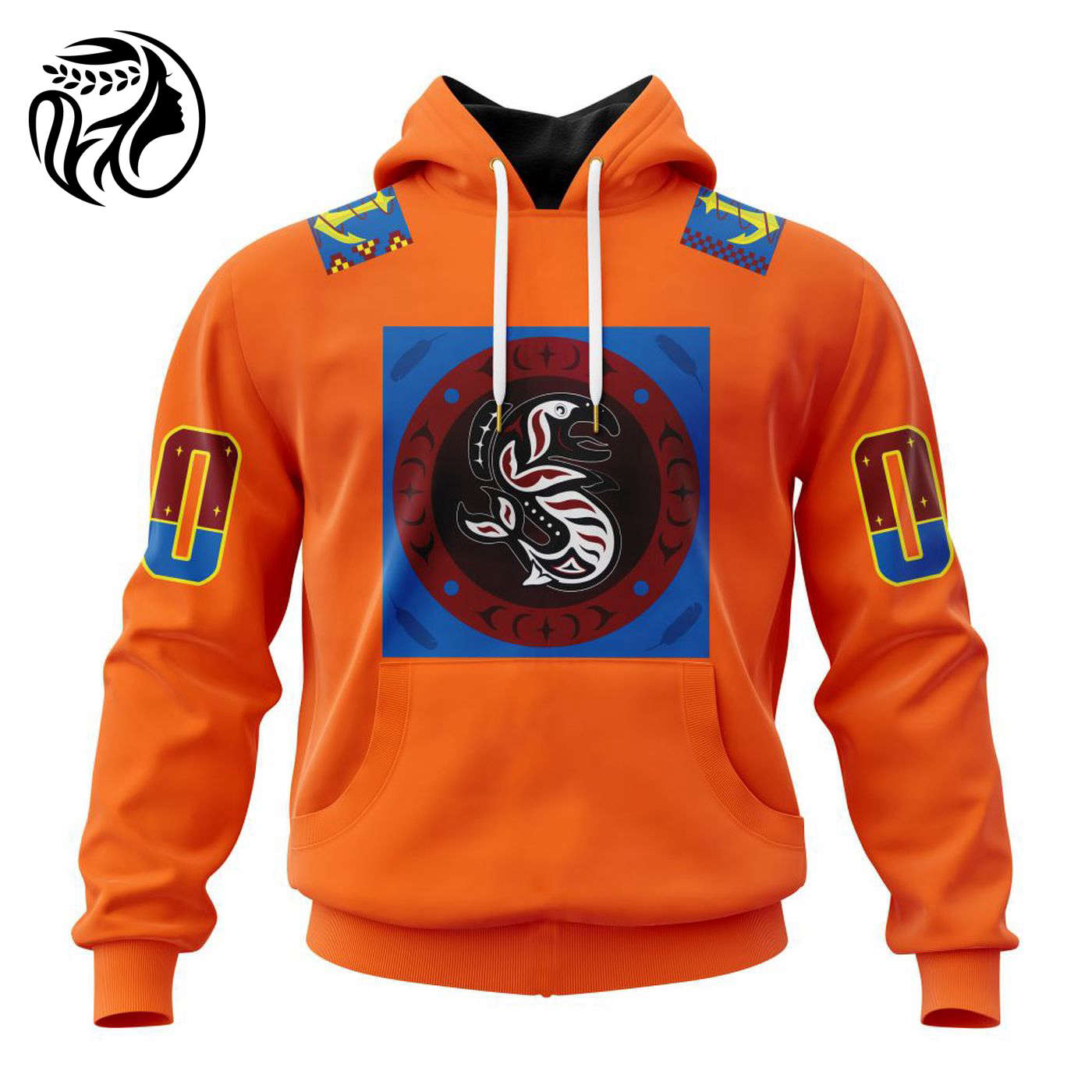 NHL Seattle Kraken Personalized Indigenous Peoples Night Kits 3d Printed Hoodie 3d Printed Hoodie