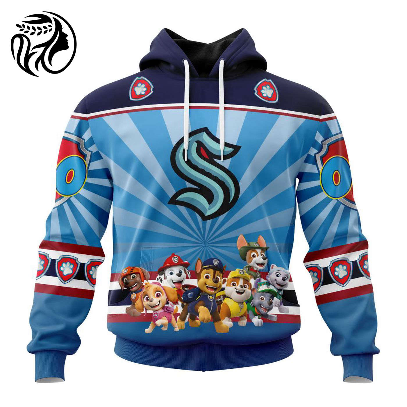 NHL Seattle Kraken Special Paw Patrol Kits ST2201 3d Printed Hoodie 3d Printed Hoodie