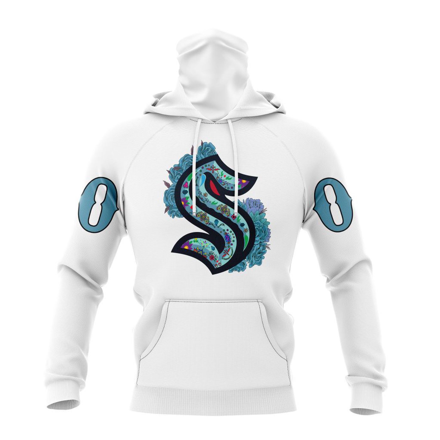 NHL Seattle Kraken | Specialized Unisex Kits Dia De Muertos 3d Printed Hoodie 3d Printed Hoodie