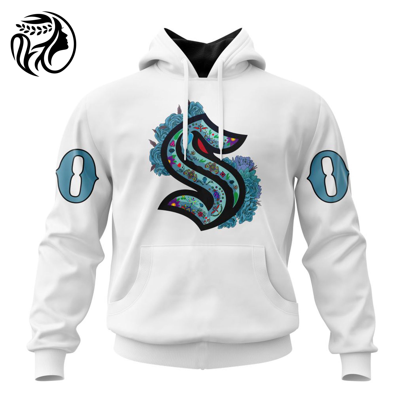 NHL Seattle Kraken | Specialized Unisex Kits Dia De Muertos 3d Printed Hoodie 3d Printed Hoodie