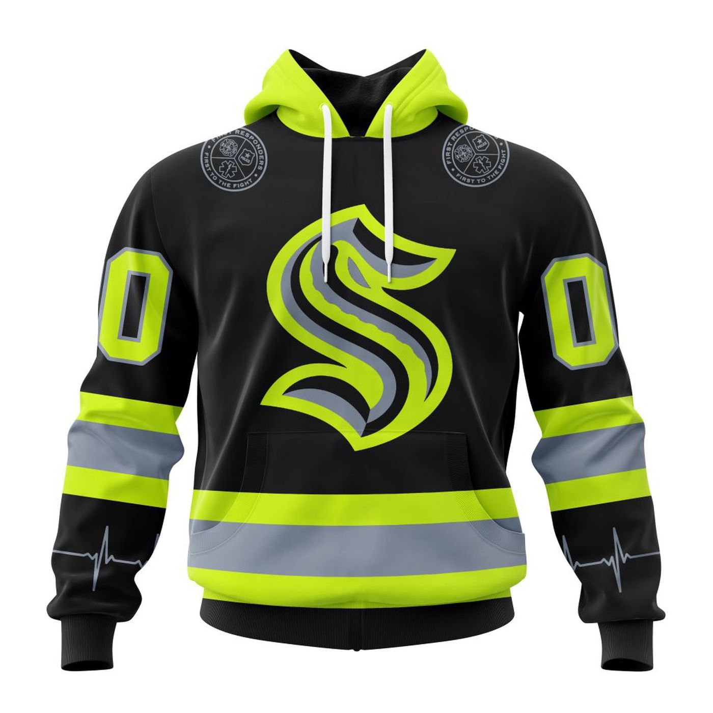 NHL Seattle Kraken | Specialized Unisex Kits With FireFighter Uniforms Color 3d Printed Hoodie 3d Printed Hoodie