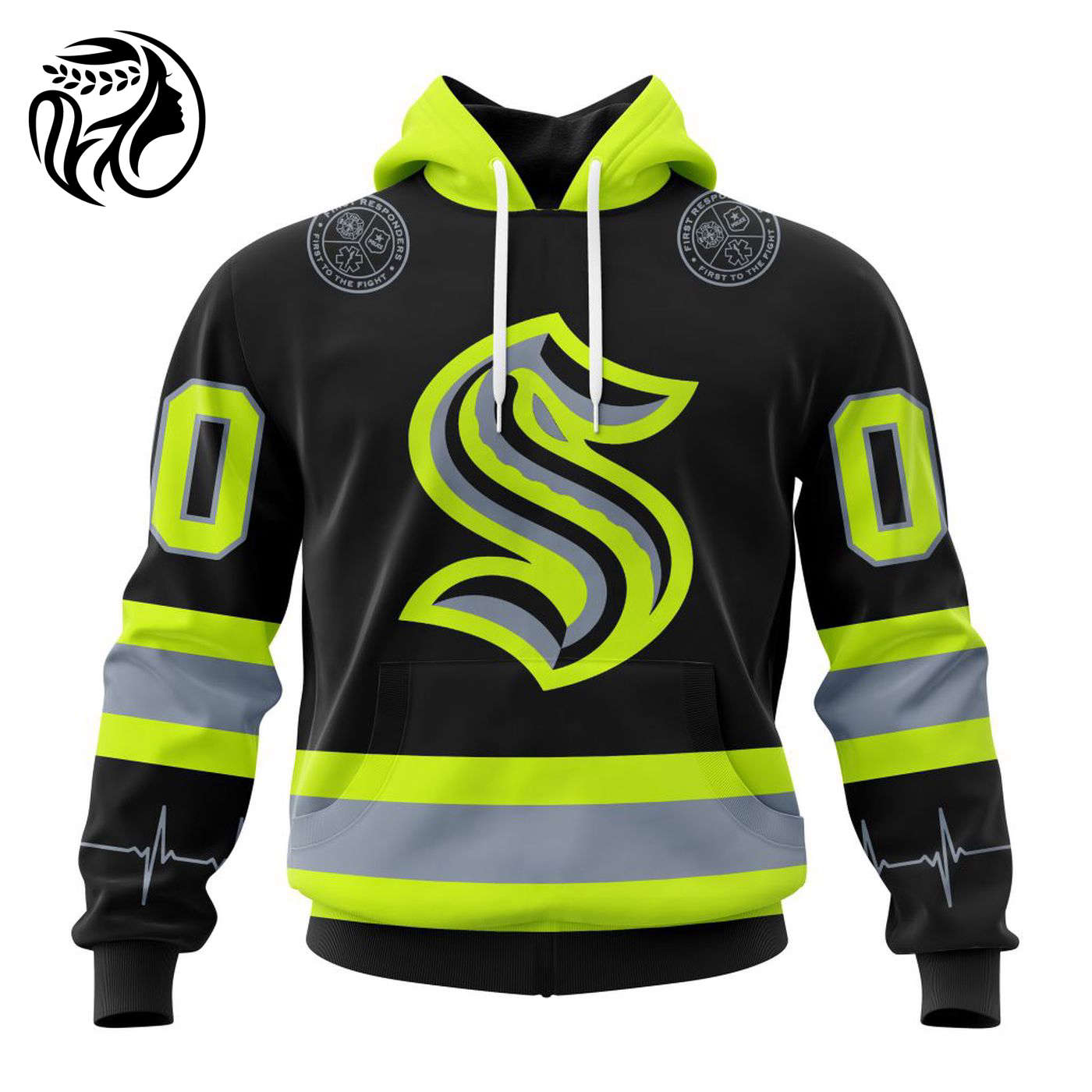 NHL Seattle Kraken | Specialized Unisex Kits With FireFighter Uniforms Color 3d Printed Hoodie 3d Printed Hoodie