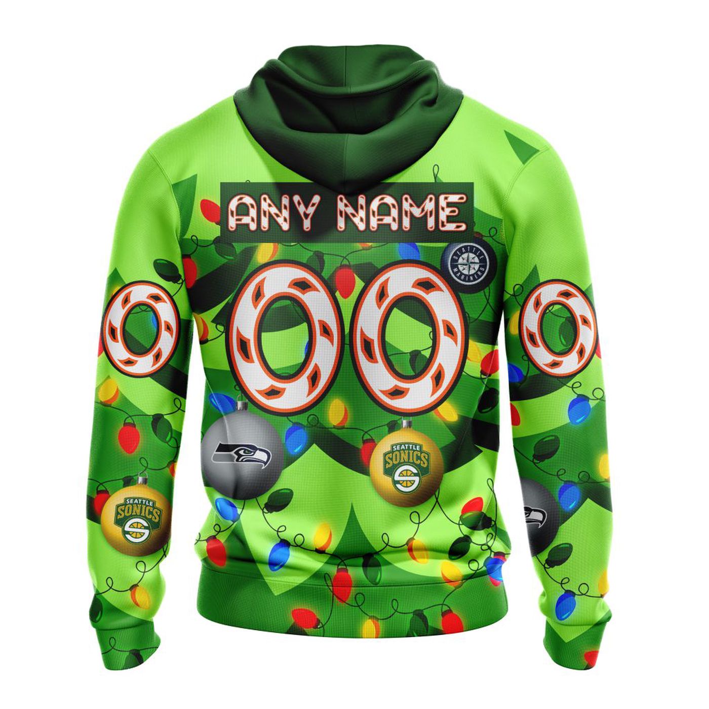 NHL Seattle Kraken | Specialized Unisex Kits With Unisex Kits With Christmass Tree Color And City’s Sport Teams 3d Printed Hoodie 3d Printed Hoodie