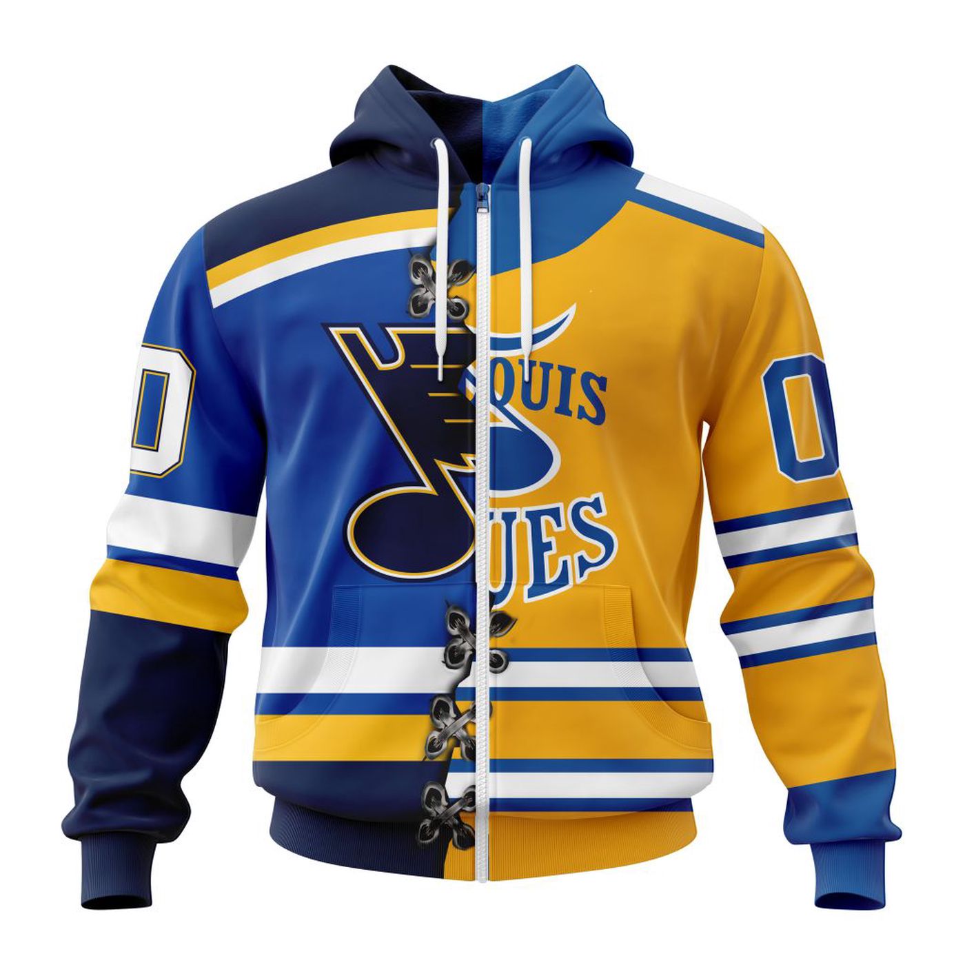 NHL St. Louis Blues Special Home Mix Reverse Retro Personalized Kits 3d Printed Hoodie 3d Printed Hoodie