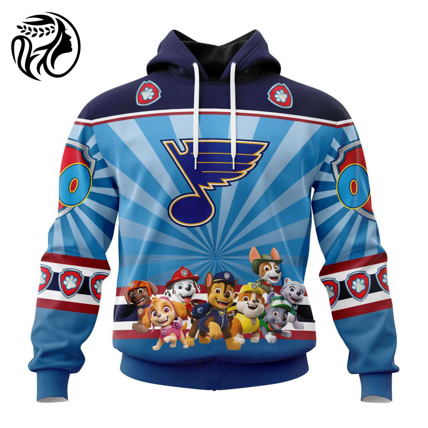 NHL St Louis Blues Special Paw Patrol Kits ST2201 3d Printed Hoodie 3d Printed Hoodie