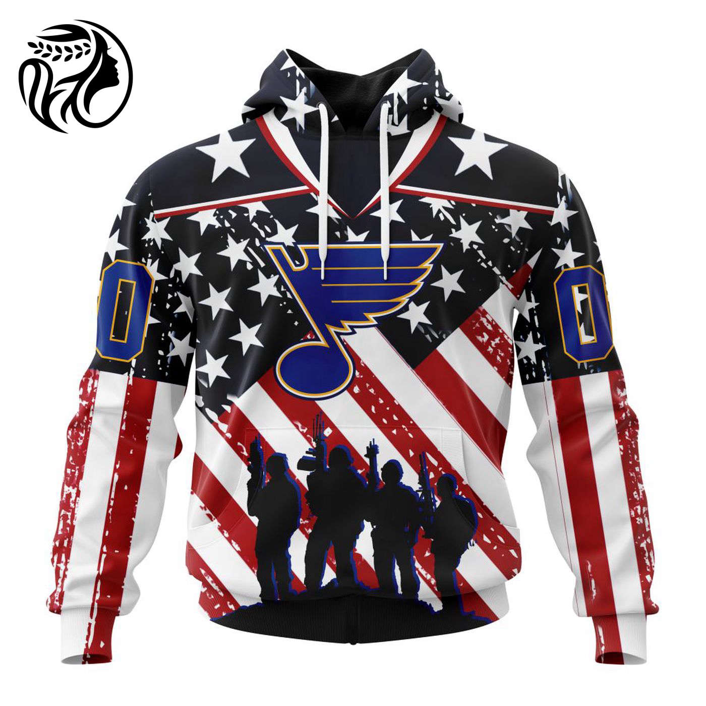 NHL St. Louis Blues | Specialized Kits For Honor US’s Military 3d Printed Hoodie 3d Printed Hoodie