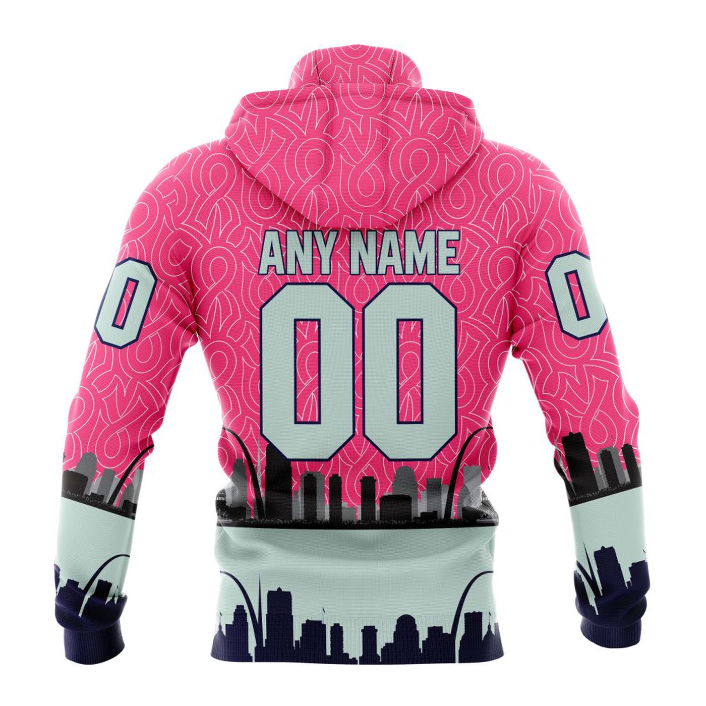 NHL St. Louis Blues | Specialized Unisex Kits Hockey Fights Against Cancer V0222 3d Printed Hoodie 3d Printed Hoodie