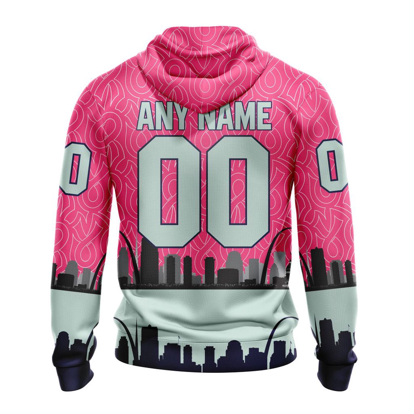 NHL St. Louis Blues | Specialized Unisex Kits Hockey Fights Against Cancer V0222 3d Printed Hoodie 3d Printed Hoodie