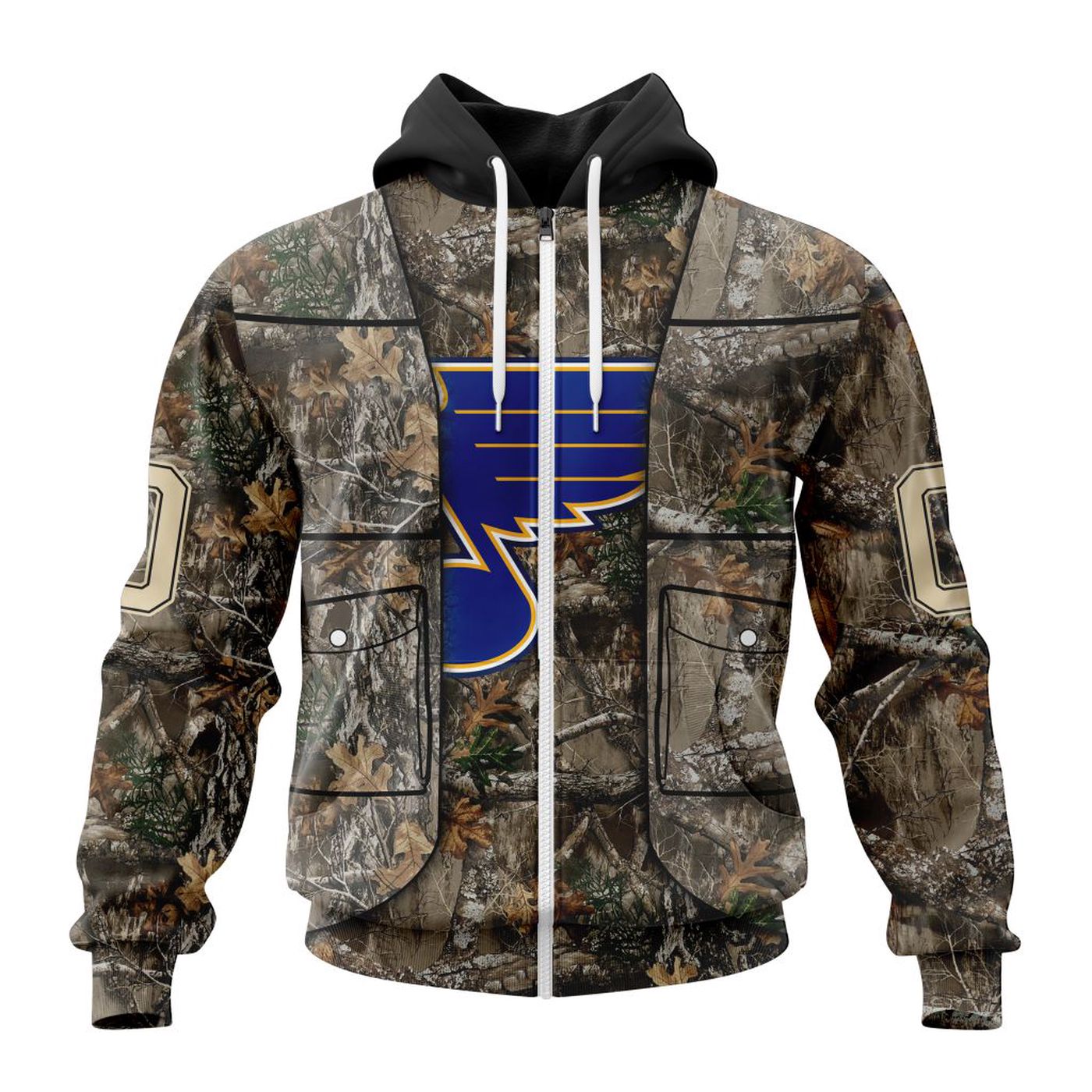NHL St. Louis Blues | Specialized Unisex Vest Kits With Realtree Camo 3d Printed Hoodie 3d Printed Hoodie