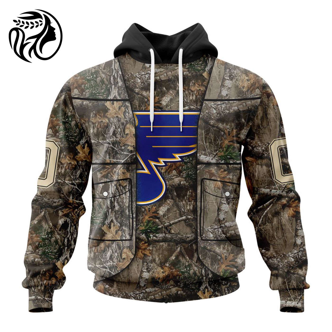 NHL St. Louis Blues | Specialized Unisex Vest Kits With Realtree Camo 3d Printed Hoodie 3d Printed Hoodie