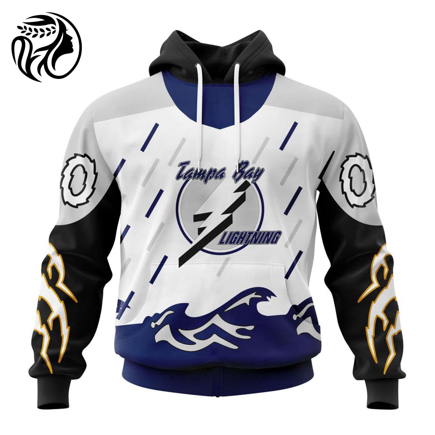 NHL Tampa Bay Lightning Reverse Retro Kits 2022 3d Printed Hoodie 3d Printed Hoodie