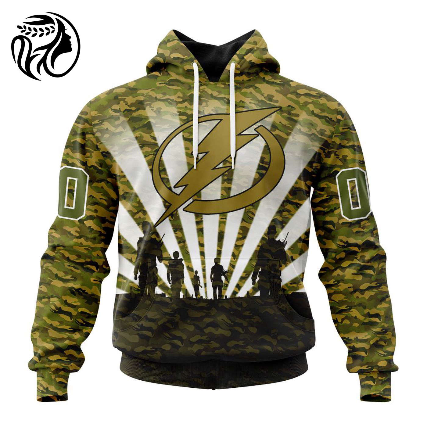 NHL Tampa Bay Lightning Special Military Camo Kits For Veterans Day And Rememberance Day ST2201 3d Printed Hoodie 3d Printed Hoodie
