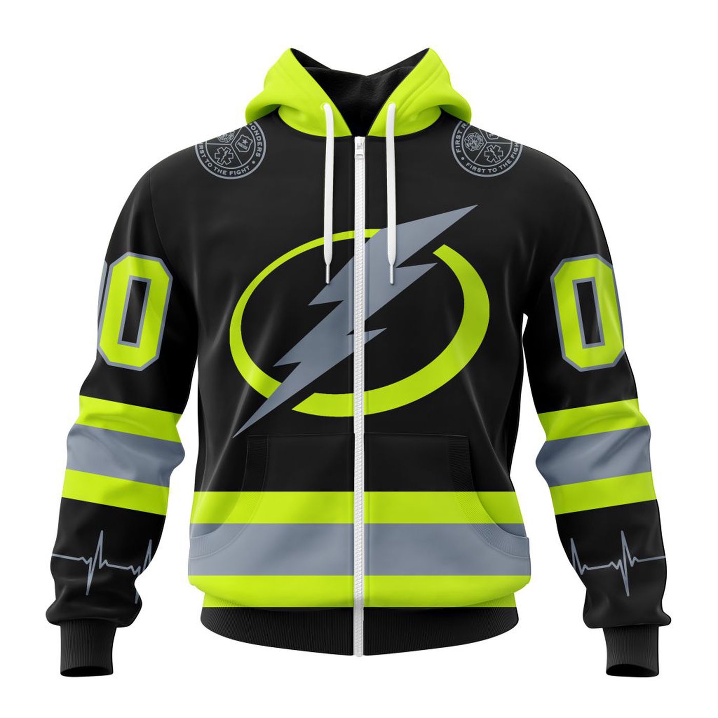 NHL Tampa Bay Lightning | Specialized Unisex Kits With FireFighter Uniforms Color 3d Printed Hoodie 3d Printed Hoodie