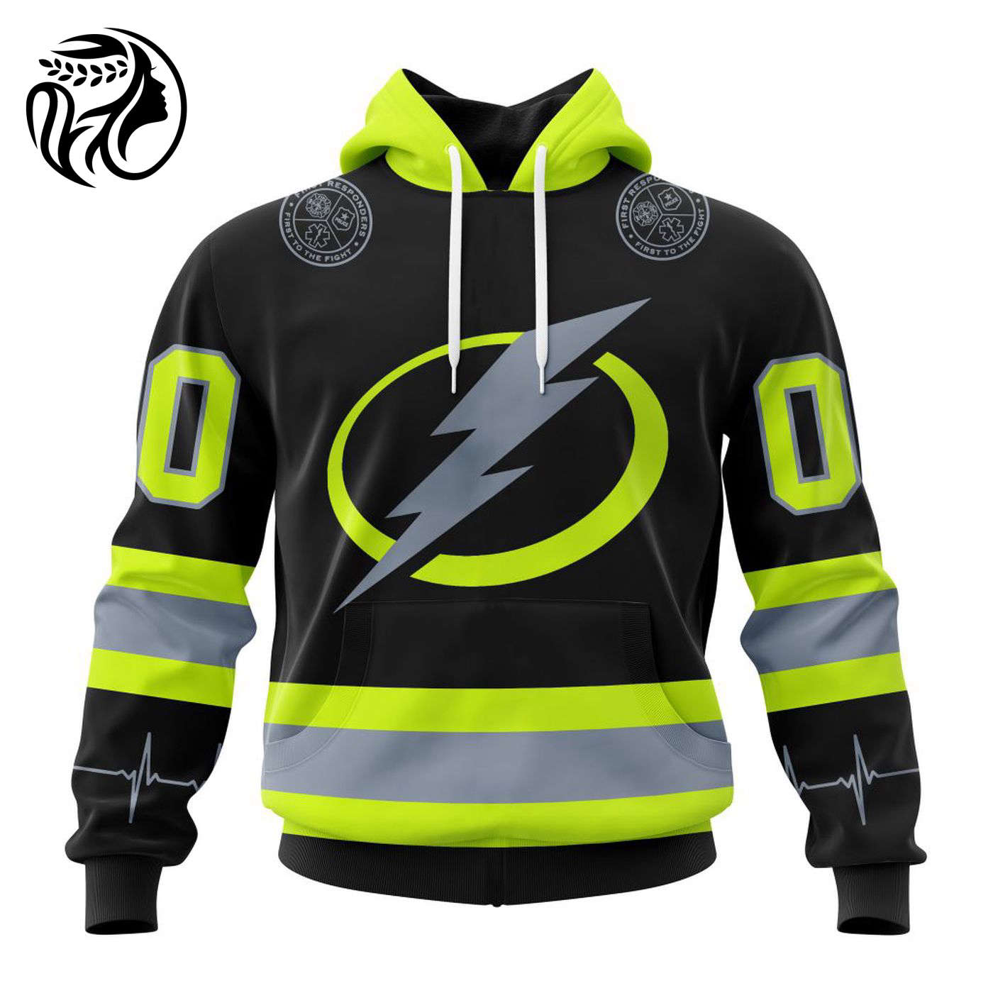 NHL Tampa Bay Lightning | Specialized Unisex Kits With FireFighter Uniforms Color 3d Printed Hoodie 3d Printed Hoodie