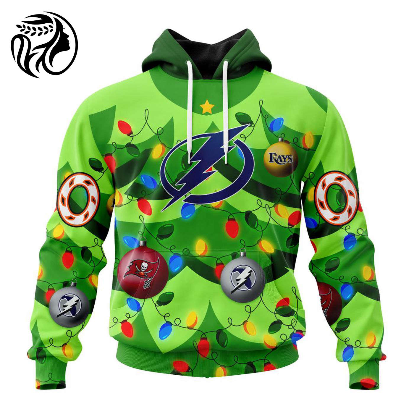 NHL Tampa Bay Lightning | Specialized Unisex Kits With Unisex Kits With Christmass Tree Color And City’s Sport Teams 3d Printed Hoodie 3d Printed Hoodie