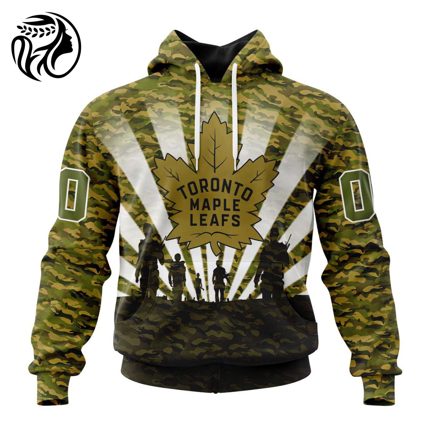 NHL Toronto Maple Leafs Special Military Camo Kits For Veterans Day And Rememberance Day ST2201 3d Printed Hoodie 3d Printed Hoodie
