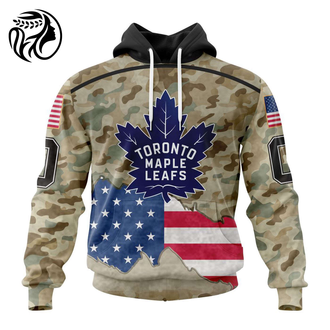 NHL Toronto Maple Leafs | Specialized Kits For United State With Camo Color 3d Printed Hoodie 3d Printed Hoodie