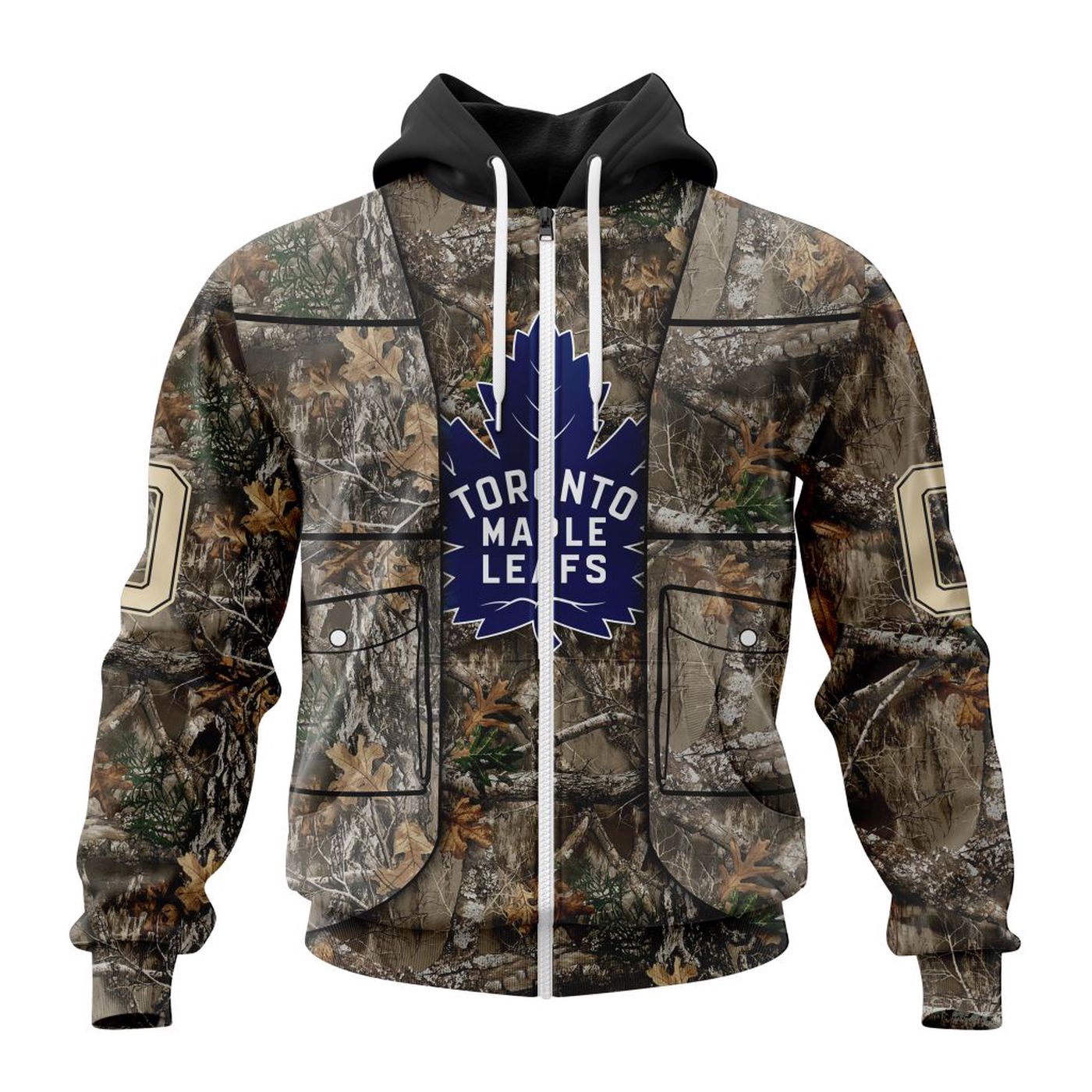 NHL Toronto Maple Leafs | Specialized Unisex Vest Kits With Realtree Camo 3d Printed Hoodie 3d Printed Hoodie