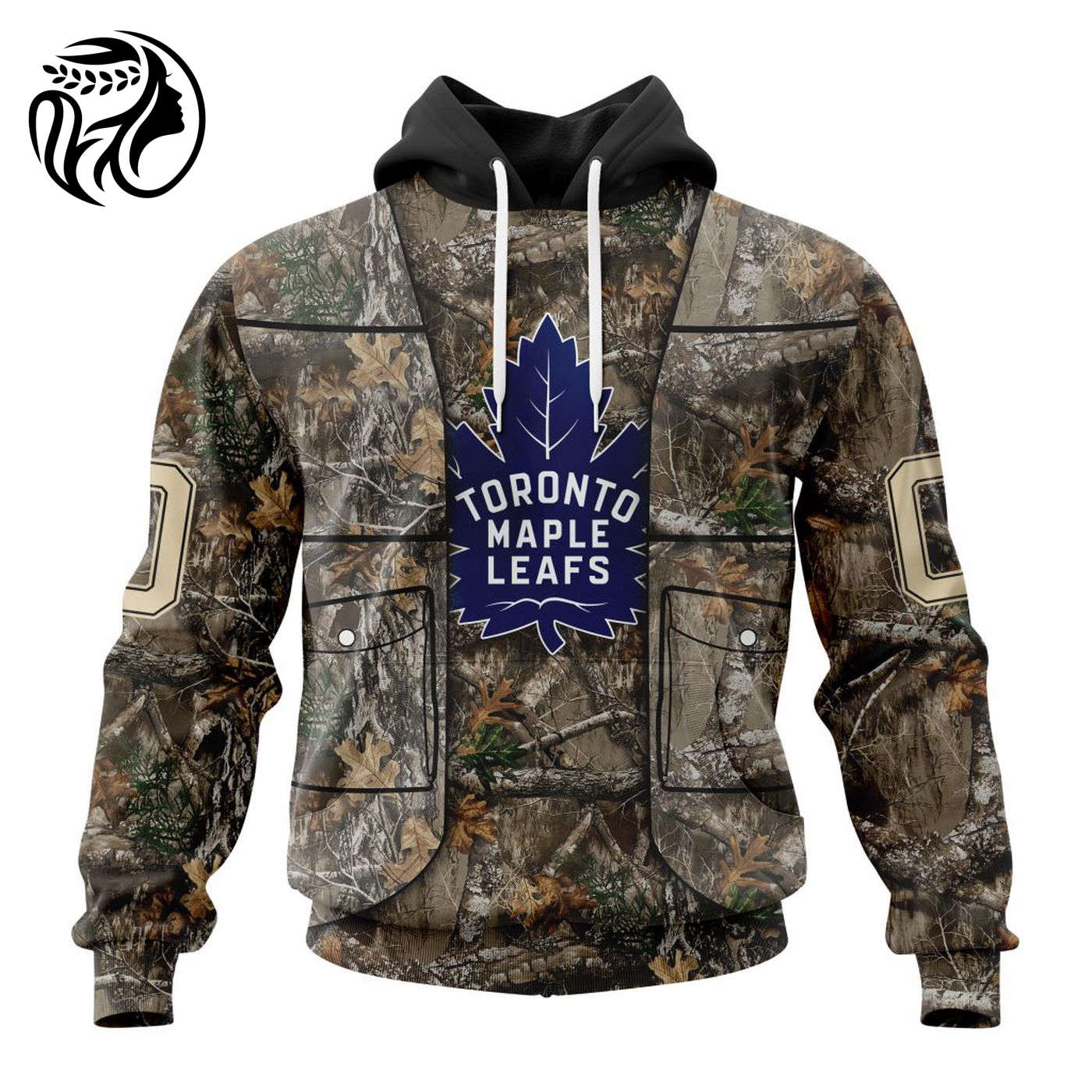 NHL Toronto Maple Leafs | Specialized Unisex Vest Kits With Realtree Camo 3d Printed Hoodie 3d Printed Hoodie
