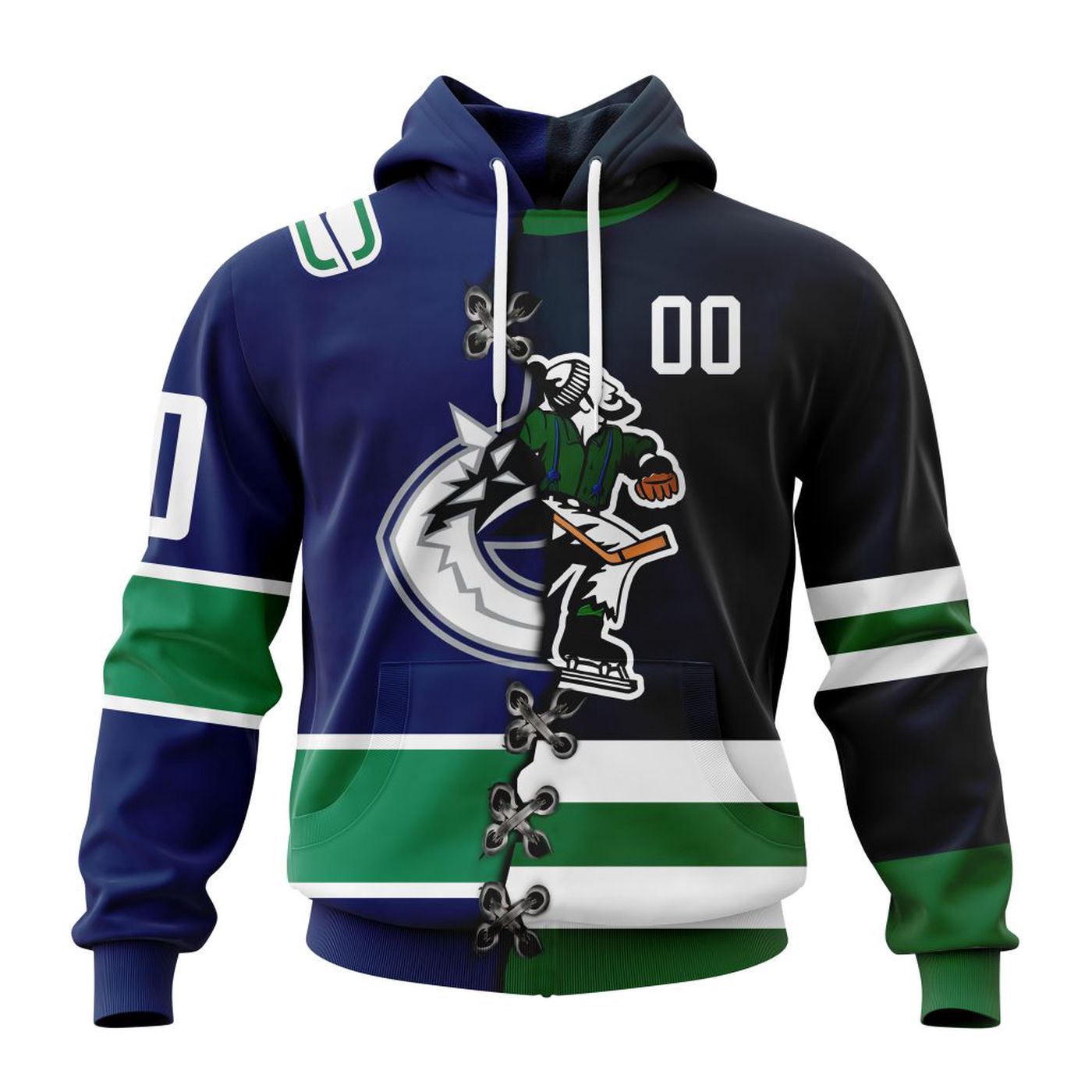 NHL Vancouver Canucks Special Home Mix Reverse Retro Personalized Kits 3d Printed Hoodie 3d Printed Hoodie