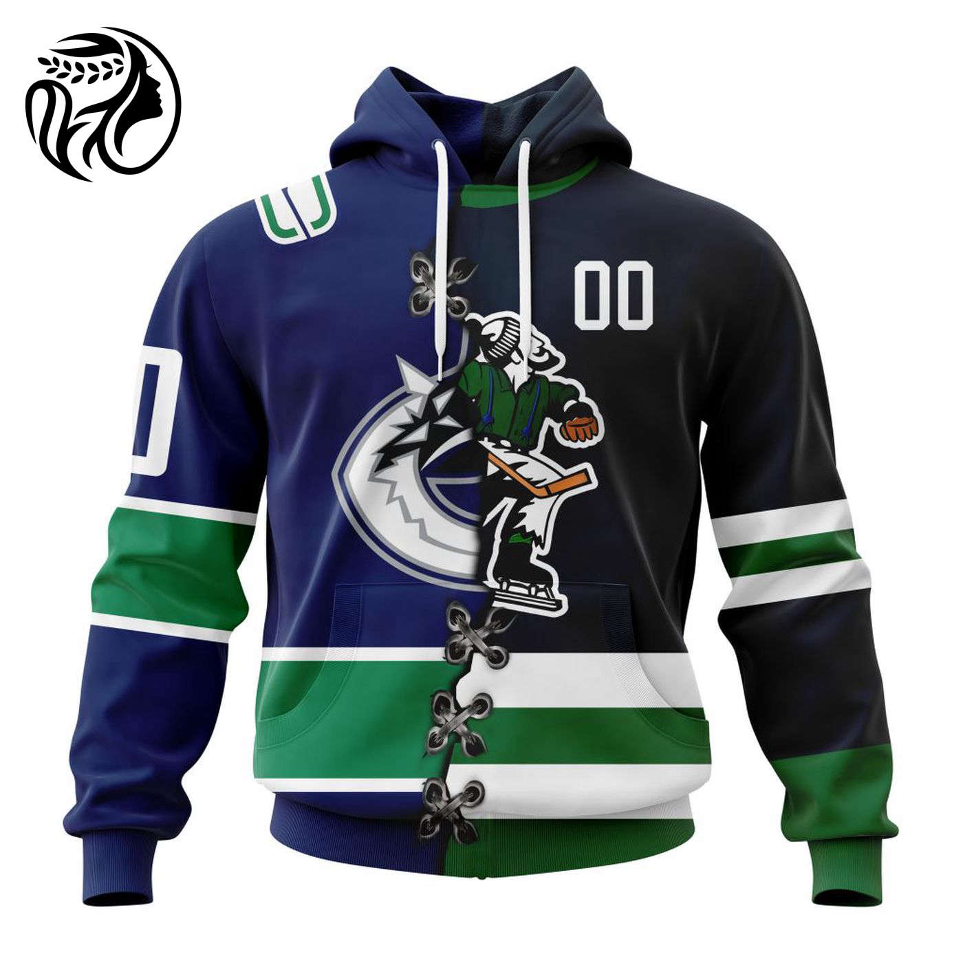 NHL Vancouver Canucks Special Home Mix Reverse Retro Personalized Kits 3d Printed Hoodie 3d Printed Hoodie