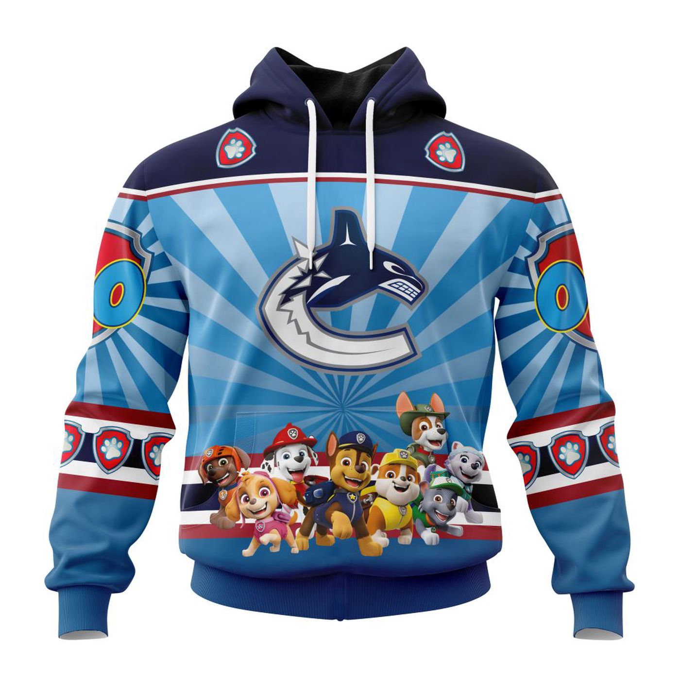 NHL Vancouver Canucks Special Paw Patrol Kits ST2201 3d Printed Hoodie 3d Printed Hoodie