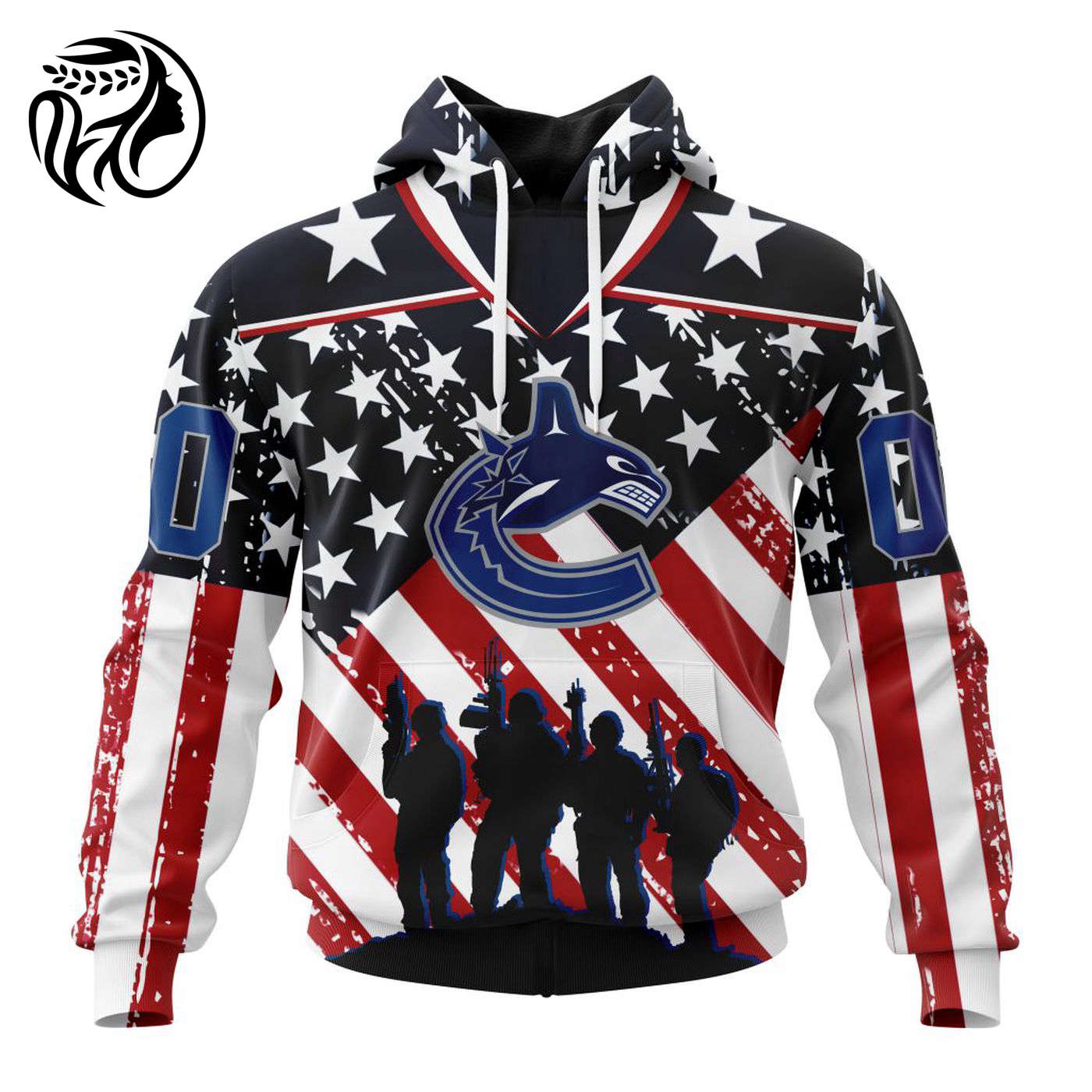 NHL Vancouver Canucks | Specialized Kits For Honor US’s Military 3d Printed Hoodie 3d Printed Hoodie