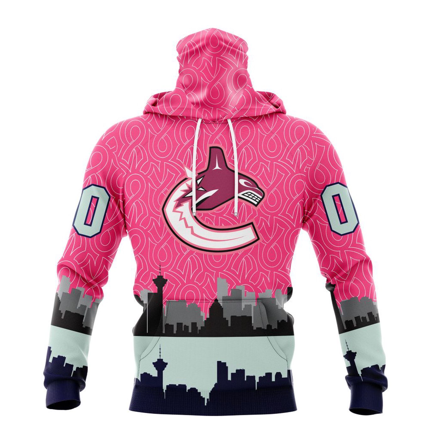NHL Vancouver Canucks | Specialized Unisex Kits Hockey Fights Against Cancer V0222 3d Printed Hoodie 3d Printed Hoodie